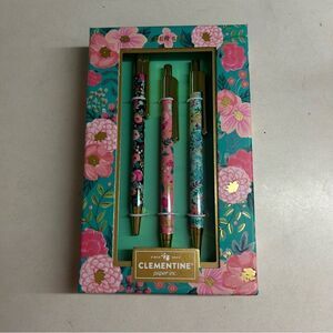 Clementine Paper Inc Pen Set of 3. Black Ink